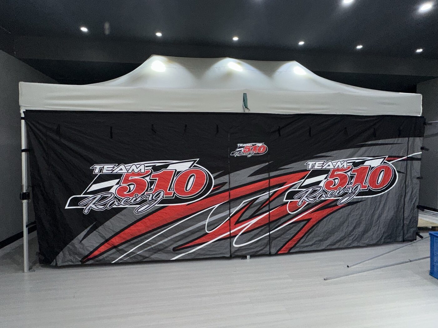 Custom canopy with printed walls