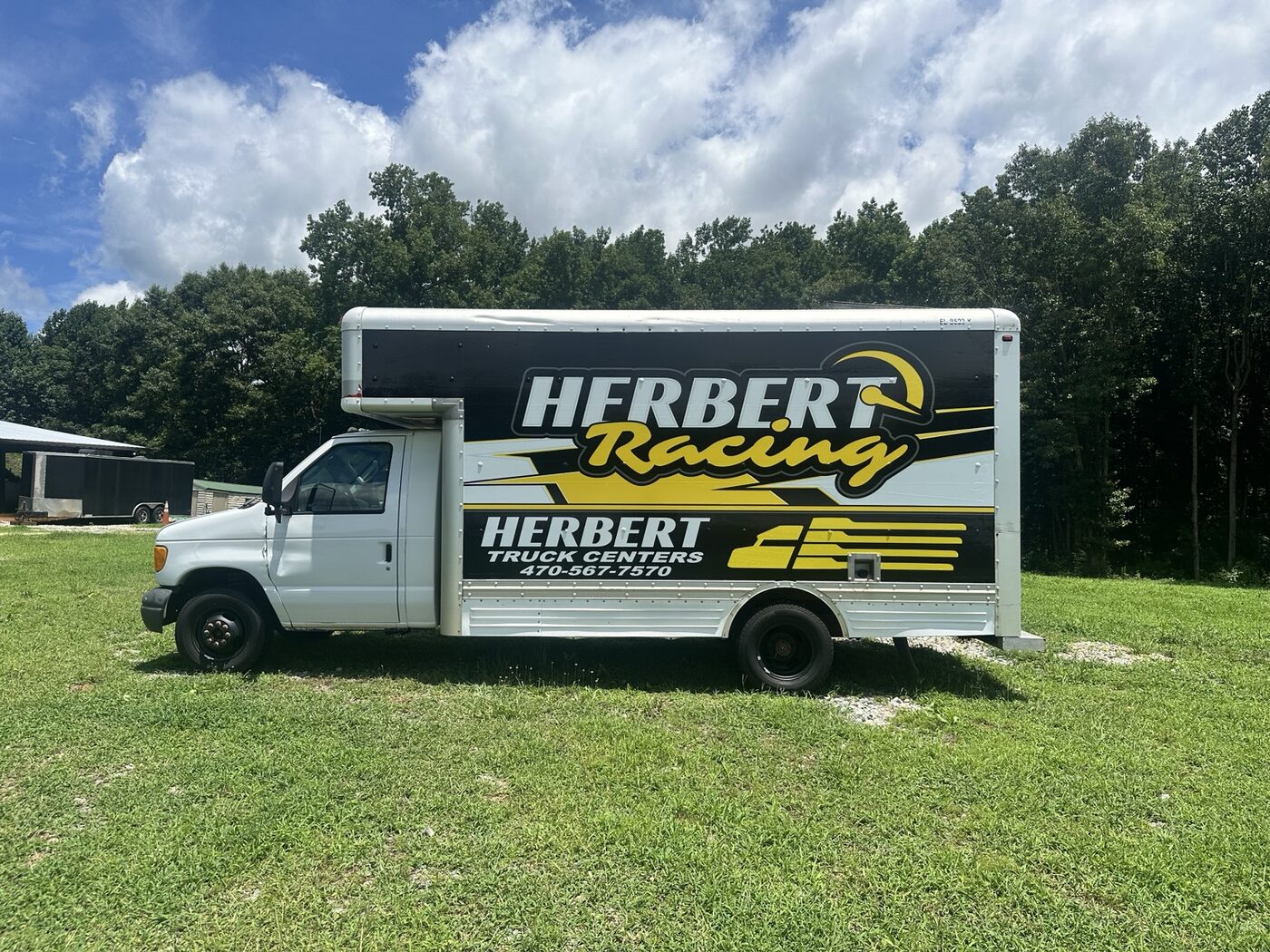 Herbert Racing wrapped box truck